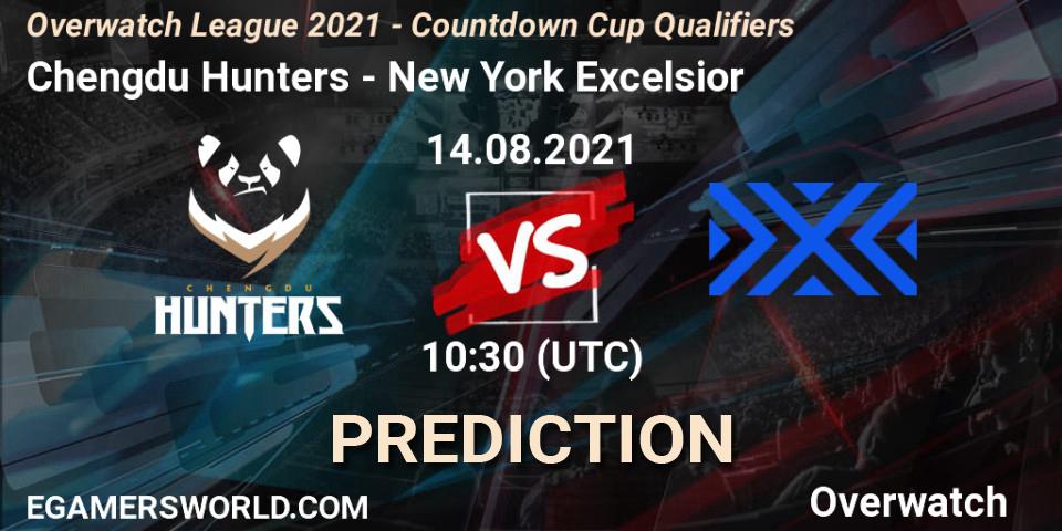 Prognoza Chengdu Hunters - New York Excelsior. 08.08.2021 at 10:50, Overwatch, Overwatch League 2021 - Countdown Cup Qualifiers