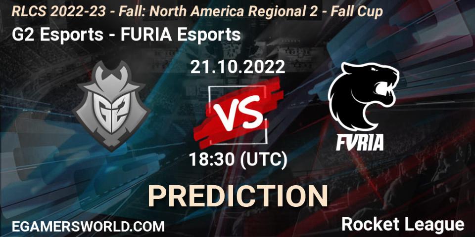 Prognoza G2 Esports - FURIA Esports. 21.10.2022 at 18:30, Rocket League, RLCS 2022-23 - Fall: North America Regional 2 - Fall Cup