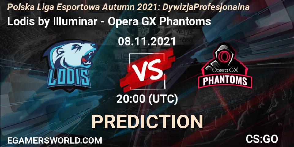 Prognoza Lodis by Illuminar - Opera GX Phantoms. 08.11.2021 at 20:00, Counter-Strike (CS2), Polska Liga Esportowa Autumn 2021: Dywizja Profesjonalna