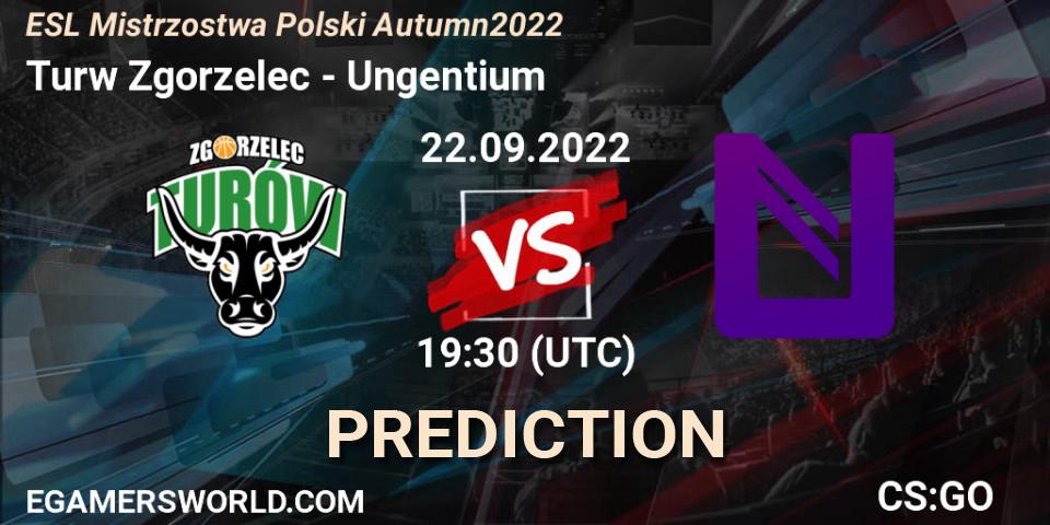 Prognoza Turów Zgorzelec - Ungentium. 22.09.2022 at 19:30, Counter-Strike (CS2), ESL Mistrzostwa Polski Autumn 2022