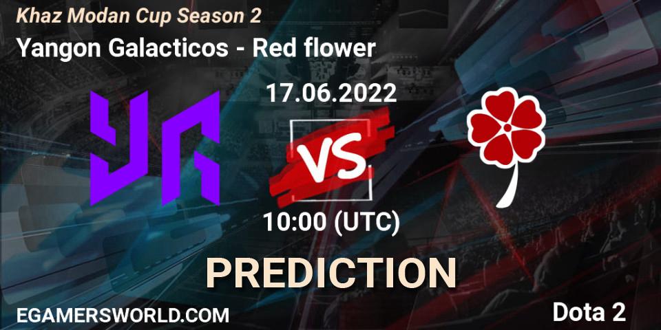 Prognoza Yangon Galacticos - Red flower. 17.06.2022 at 09:59, Dota 2, Khaz Modan Cup Season 2