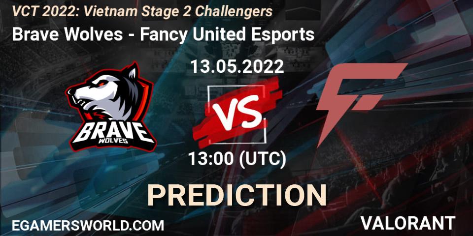 Prognoza Brave Wolves - Fancy United Esports. 13.05.2022 at 14:00, VALORANT, VCT 2022: Vietnam Stage 2 Challengers
