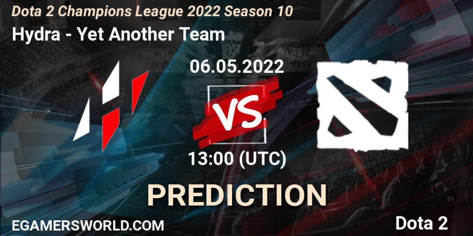 Prognoza Hydra - Yet Another Team. 06.05.2022 at 13:01, Dota 2, Dota 2 Champions League 2022 Season 10 