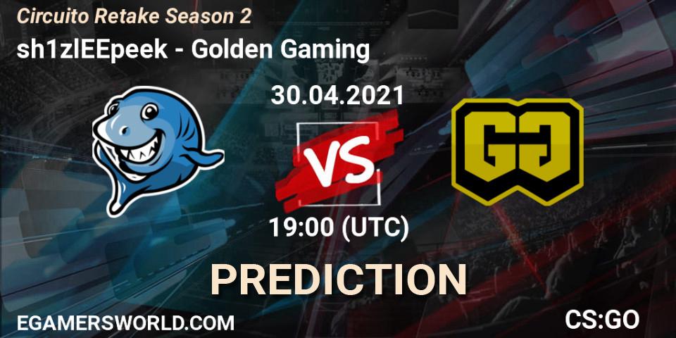 Prognoza sh1zlEEpeek - Golden Gaming. 30.04.2021 at 19:00, Counter-Strike (CS2), Circuito Retake Season 2