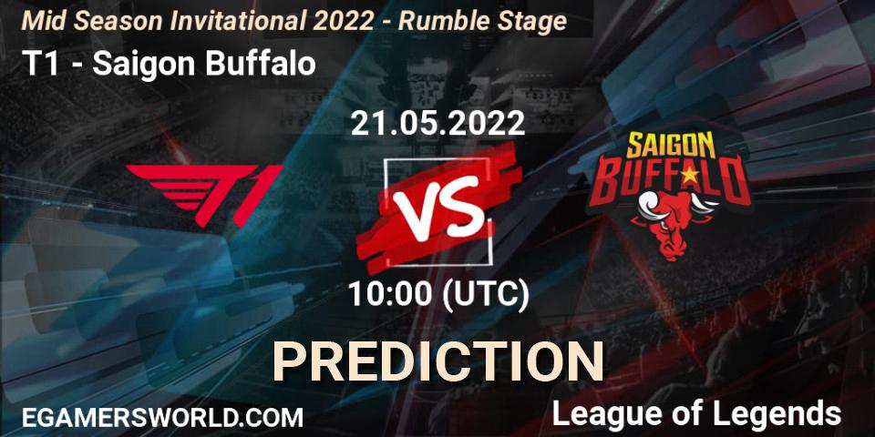 Prognoza T1 - Saigon Buffalo. 21.05.2022 at 10:00, LoL, Mid Season Invitational 2022 - Rumble Stage