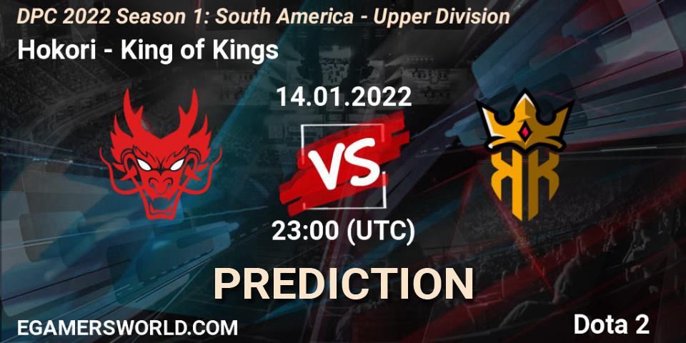 Prognoza Hokori - King of Kings. 14.01.2022 at 23:25, Dota 2, DPC 2022 Season 1: South America - Upper Division