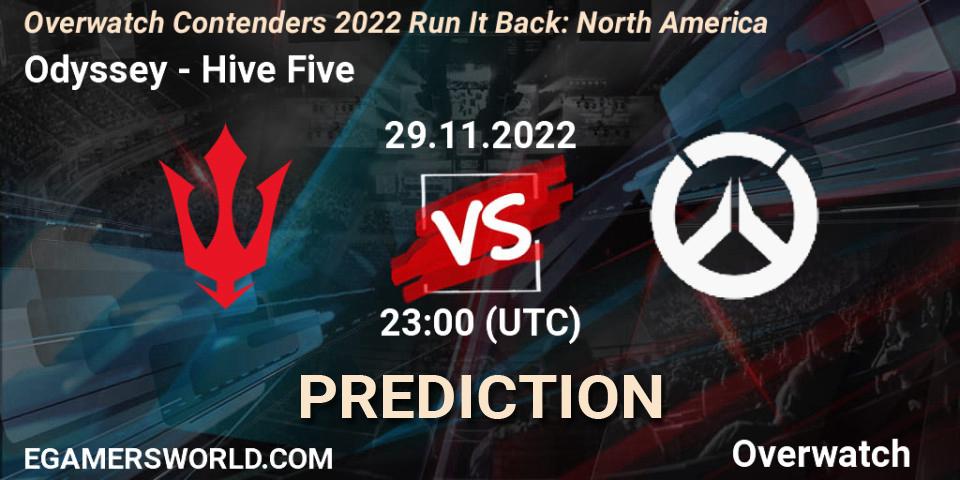Prognoza Odyssey - Hive Five. 08.12.2022 at 23:00, Overwatch, Overwatch Contenders 2022 Run It Back: North America