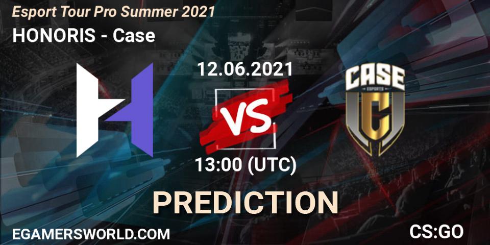 Prognoza HONORIS - Case. 12.06.2021 at 13:00, Counter-Strike (CS2), Esport Tour Pro Summer 2021