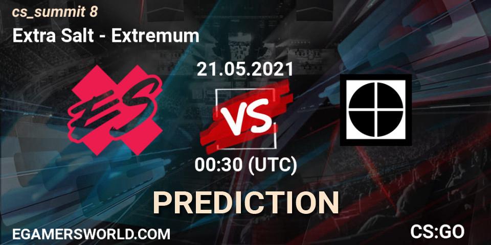 Prognoza Extra Salt - Extremum. 21.05.2021 at 02:00, Counter-Strike (CS2), cs_summit 8