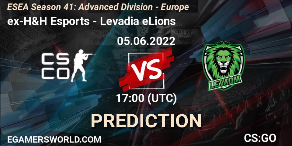 Prognoza ex-H&H Esports - Levadia eLions. 05.06.2022 at 17:00, Counter-Strike (CS2), ESEA Season 41: Advanced Division - Europe