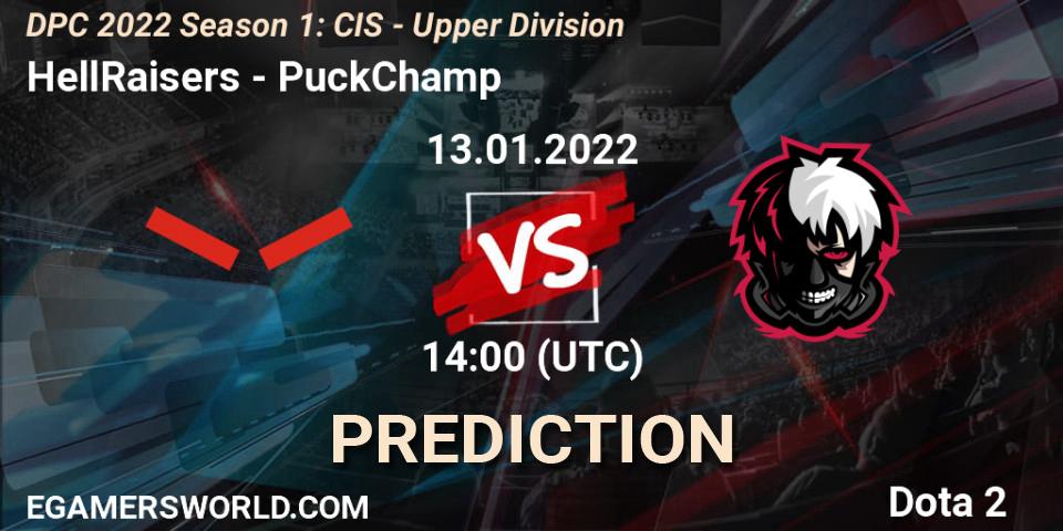 Prognoza HellRaisers - PuckChamp. 13.01.2022 at 14:48, Dota 2, DPC 2022 Season 1: CIS - Upper Division