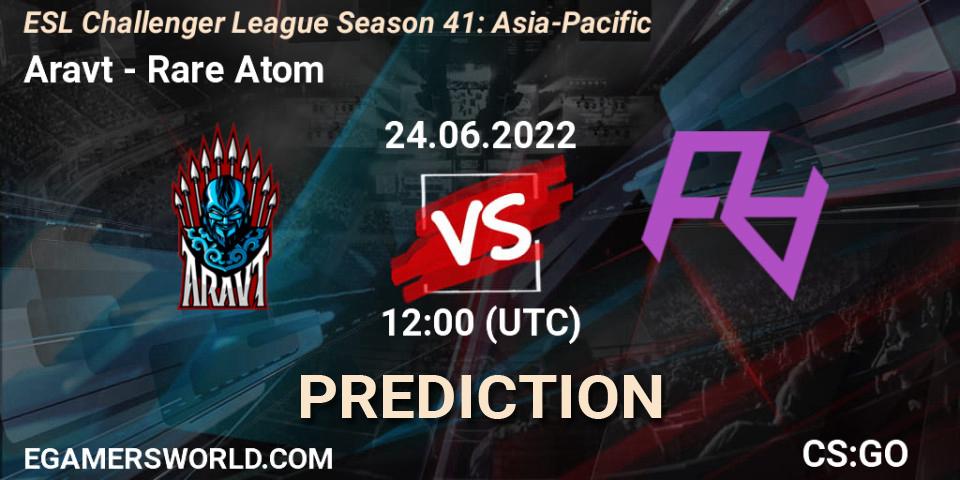 Prognoza Aravt - Rare Atom. 24.06.2022 at 12:00, Counter-Strike (CS2), ESL Challenger League Season 41: Asia-Pacific