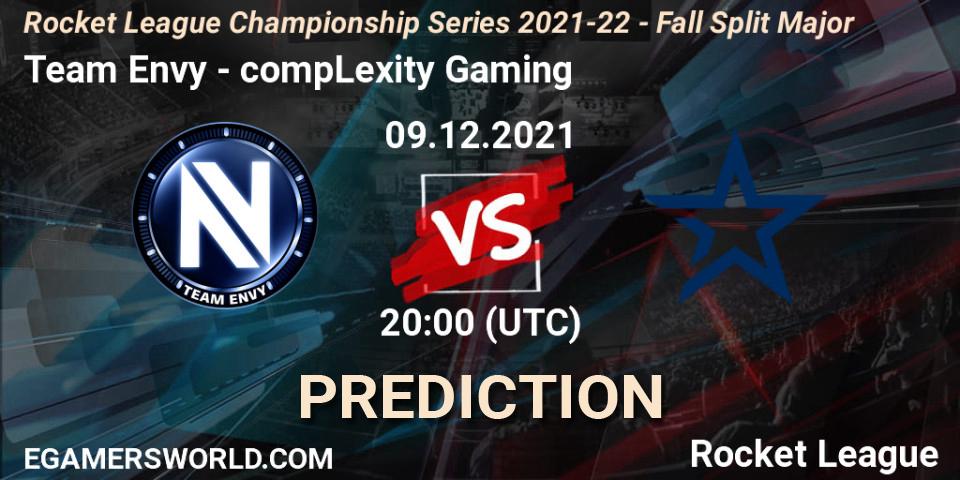 Prognoza Team Envy - compLexity Gaming. 09.12.2021 at 20:30, Rocket League, RLCS 2021-22 - Fall Split Major