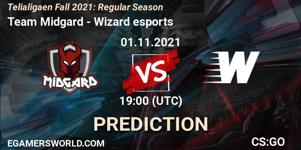 Prognoza Team Midgard - Wizard esports. 01.11.2021 at 19:00, Counter-Strike (CS2), Telialigaen Fall 2021: Regular Season