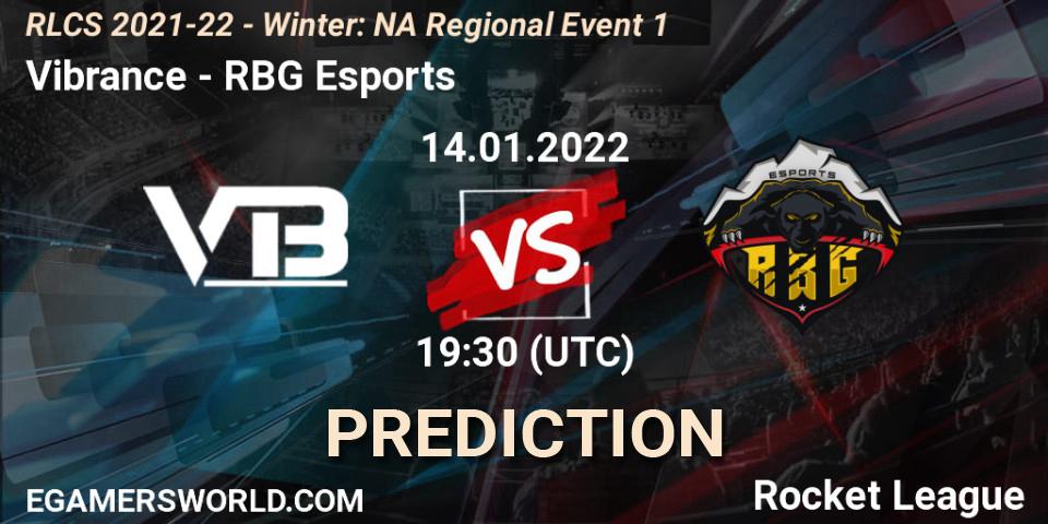 Prognoza Vibrance - RBG Esports. 14.01.22, Rocket League, RLCS 2021-22 - Winter: NA Regional Event 1