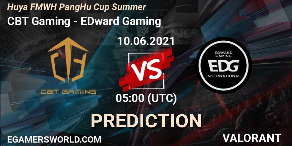 Prognoza CBT Gaming - EDward Gaming. 10.06.2021 at 05:00, VALORANT, Huya FMWH PangHu Cup Summer