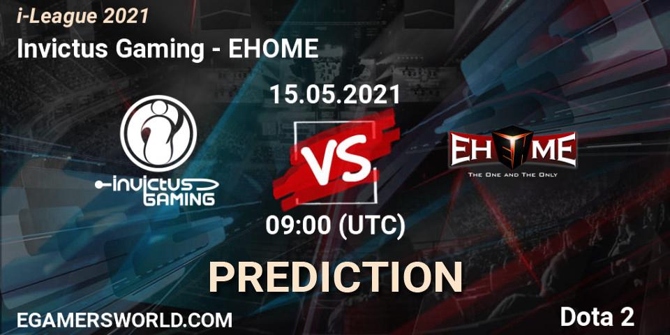 Prognoza Invictus Gaming - EHOME. 15.05.21, Dota 2, i-League 2021 Season 1