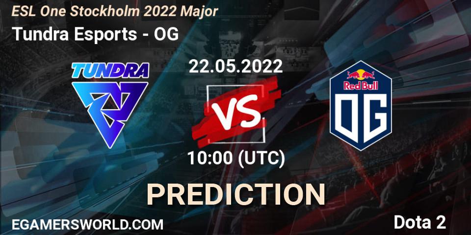 Prognoza Tundra Esports - OG. 22.05.2022 at 10:00, Dota 2, ESL One Stockholm 2022 Major