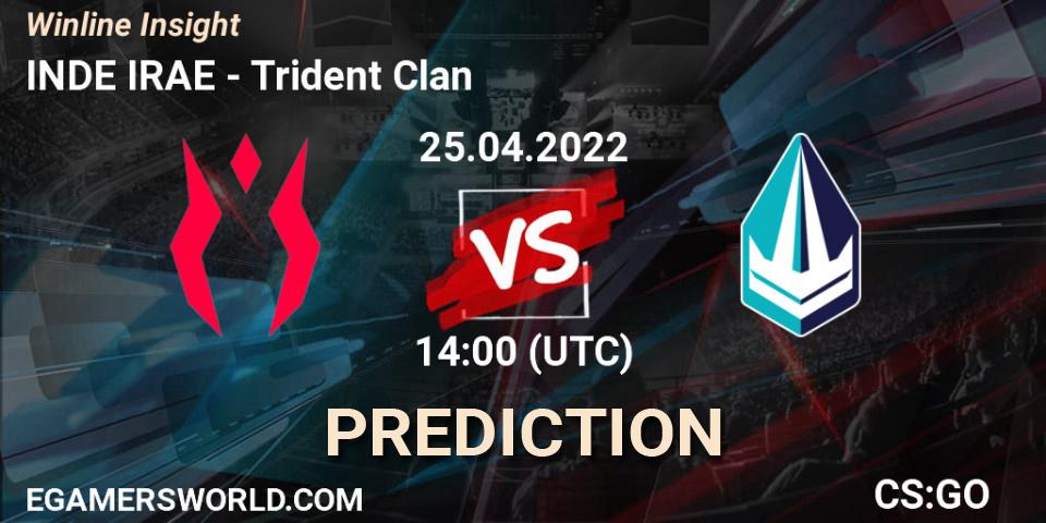 Prognoza INDE IRAE - Trident Clan. 25.04.2022 at 14:00, Counter-Strike (CS2), Winline Insight