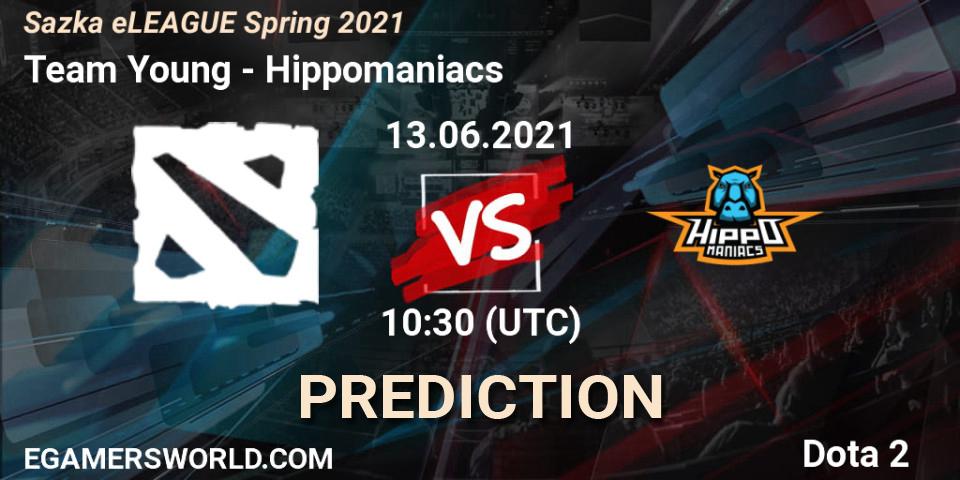 Prognoza Team Young - Hippomaniacs. 13.06.2021 at 10:43, Dota 2, Sazka eLEAGUE Spring 2021