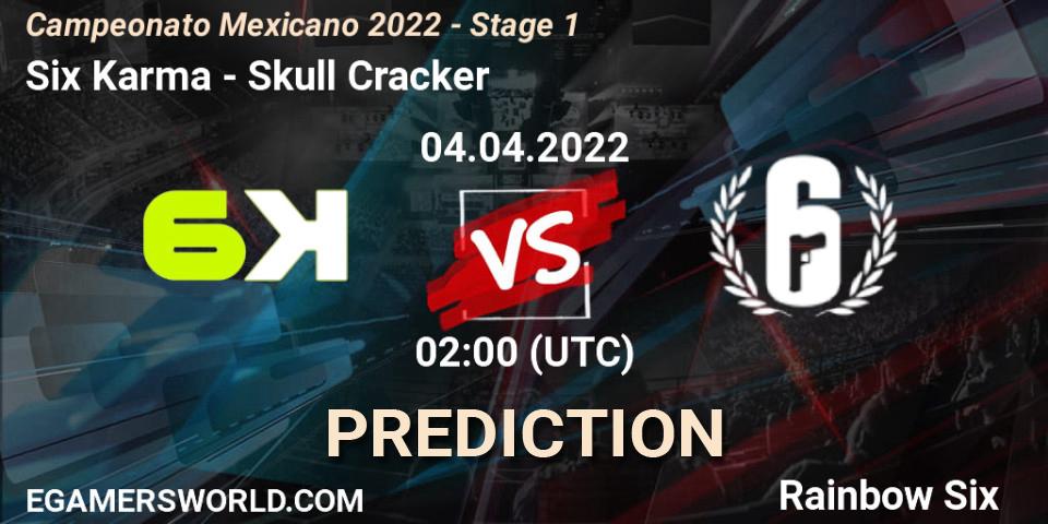 Prognoza Six Karma - Skull Cracker. 04.04.2022 at 02:00, Rainbow Six, Campeonato Mexicano 2022 - Stage 1