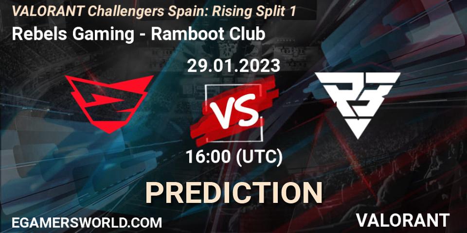Prognoza Rebels Gaming - Ramboot Club. 29.01.23, VALORANT, VALORANT Challengers 2023 Spain: Rising Split 1