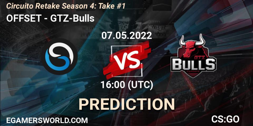 Prognoza OFFSET - GTZ-Bulls. 07.05.2022 at 16:00, Counter-Strike (CS2), Circuito Retake Season 4: Take #1