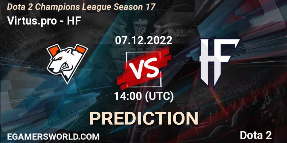 Prognoza Virtus.pro - HF. 07.12.22, Dota 2, Dota 2 Champions League Season 17