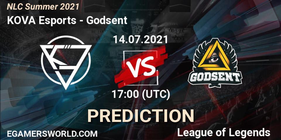 Prognoza KOVA Esports - Godsent. 14.07.2021 at 17:00, LoL, NLC Summer 2021