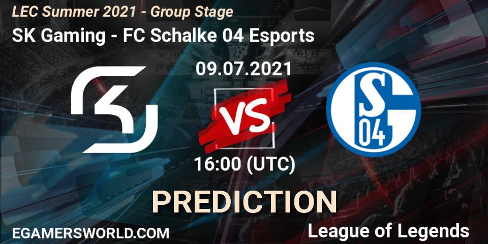 Prognoza SK Gaming - FC Schalke 04 Esports. 09.07.2021 at 16:00, LoL, LEC Summer 2021 - Group Stage