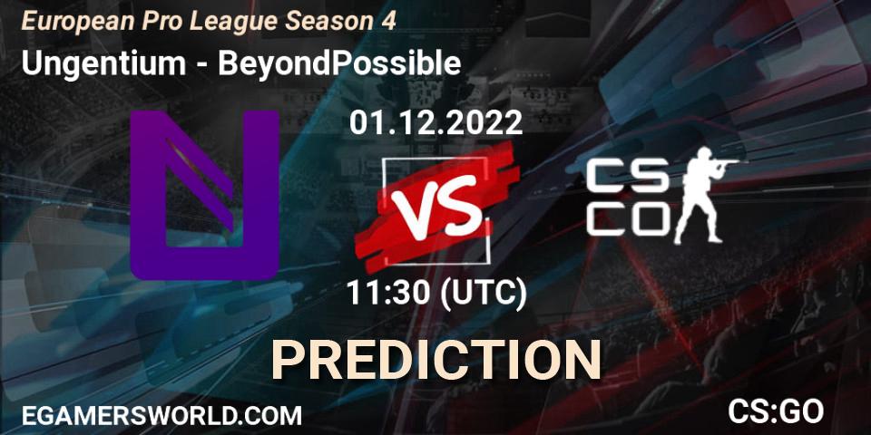Prognoza Ungentium - BeyondPossible. 01.12.22, CS2 (CS:GO), European Pro League Season 4