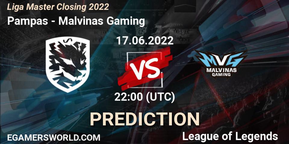 Prognoza Pampas - Malvinas Gaming. 17.06.2022 at 22:00, LoL, Liga Master Closing 2022