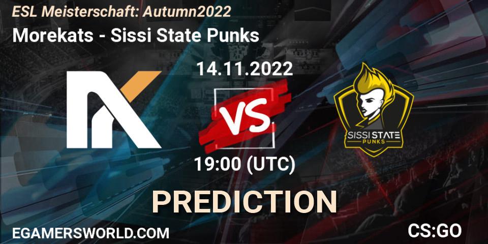 Prognoza Morekats - Sissi State Punks. 17.11.22, CS2 (CS:GO), ESL Meisterschaft: Autumn 2022