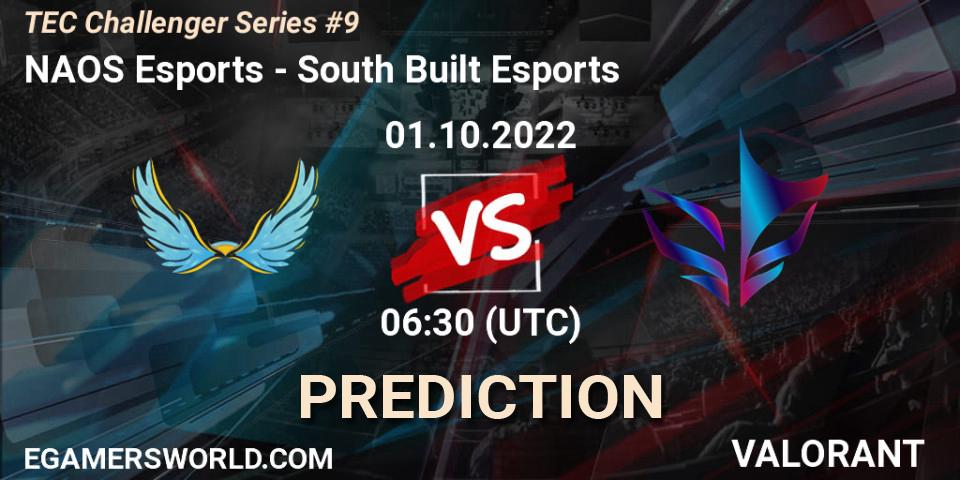 Prognoza NAOS Esports - South Built Esports. 01.10.2022 at 06:30, VALORANT, TEC Challenger Series #9