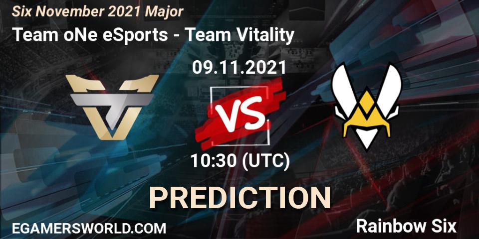 Prognoza Team Vitality - Team oNe eSports. 10.11.21, Rainbow Six, Six Sweden Major 2021