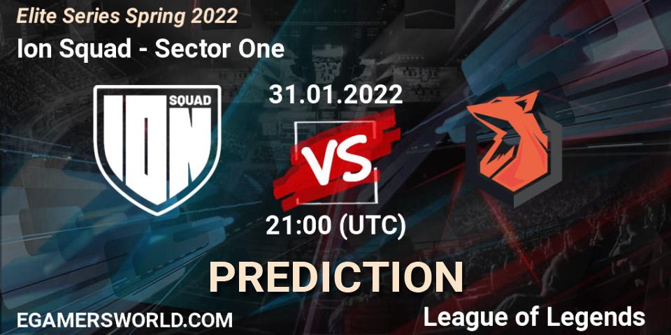 Prognoza Ion Squad - Sector One. 31.01.2022 at 21:00, LoL, Elite Series Spring 2022