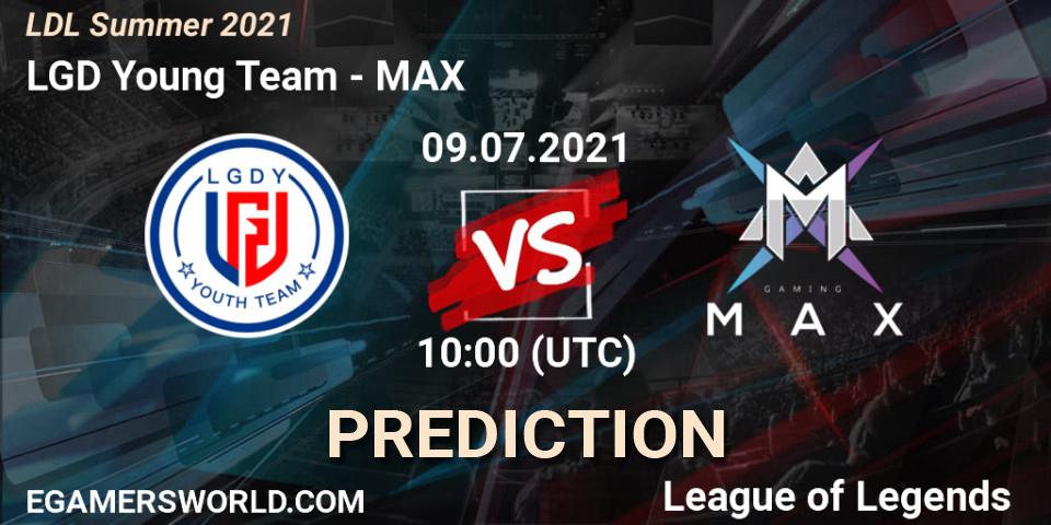 Prognoza LGD Young Team - MAX. 09.07.2021 at 10:30, LoL, LDL Summer 2021