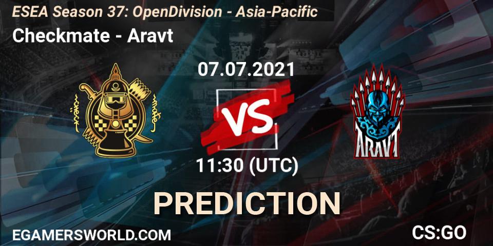 Prognoza Checkmate - Aravt. 09.07.2021 at 12:30, Counter-Strike (CS2), ESEA Season 37: Open Division - Asia-Pacific