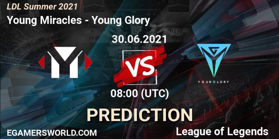 Prognoza Young Miracles - Young Glory. 30.06.2021 at 08:00, LoL, LDL Summer 2021