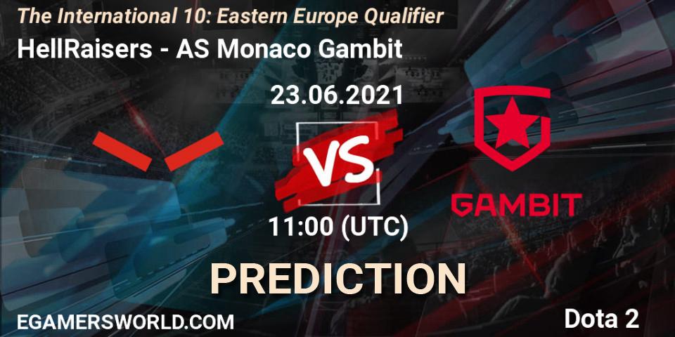 Prognoza HellRaisers - AS Monaco Gambit. 23.06.2021 at 15:30, Dota 2, The International 10: Eastern Europe Qualifier