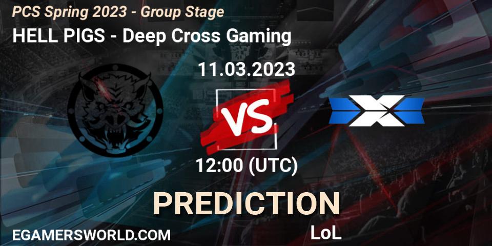 Prognoza HELL PIGS - Deep Cross Gaming. 12.02.2023 at 10:00, LoL, PCS Spring 2023 - Group Stage