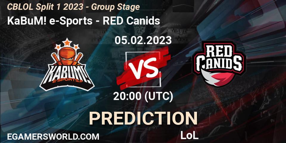 Prognoza KaBuM! e-Sports - RED Canids. 05.02.23, LoL, CBLOL Split 1 2023 - Group Stage