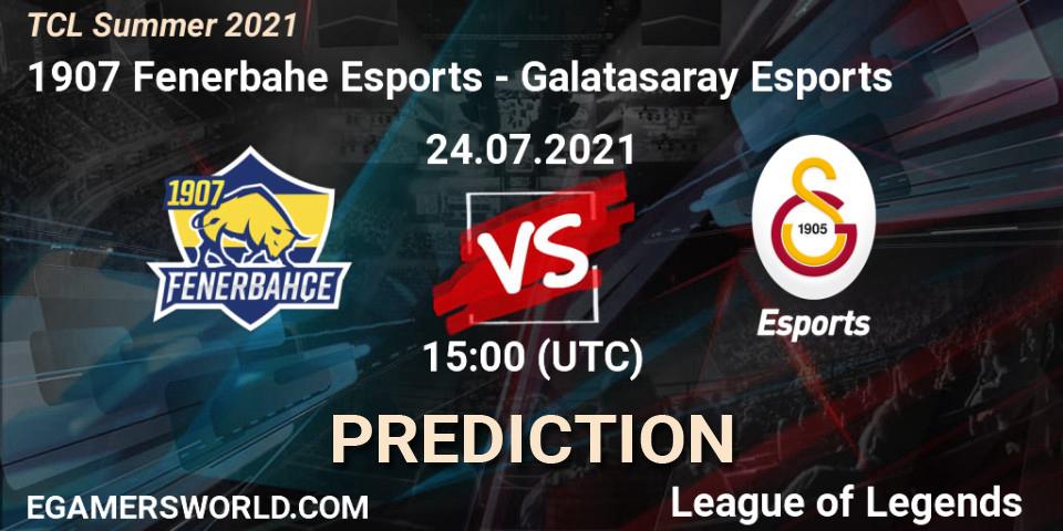 Prognoza 1907 Fenerbahçe Esports - Galatasaray Esports. 24.07.2021 at 15:00, LoL, TCL Summer 2021