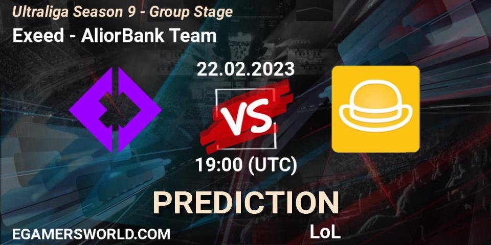 Prognoza Exeed - AliorBank Team. 27.02.2023 at 19:15, LoL, Ultraliga Season 9 - Group Stage