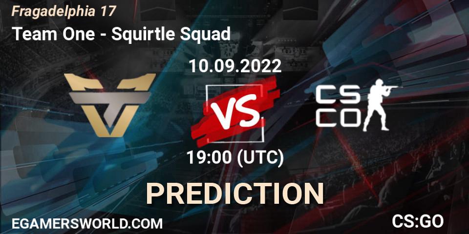 Prognoza Team One - Squirtle Squad. 10.09.2022 at 19:00, Counter-Strike (CS2), Fragadelphia 17