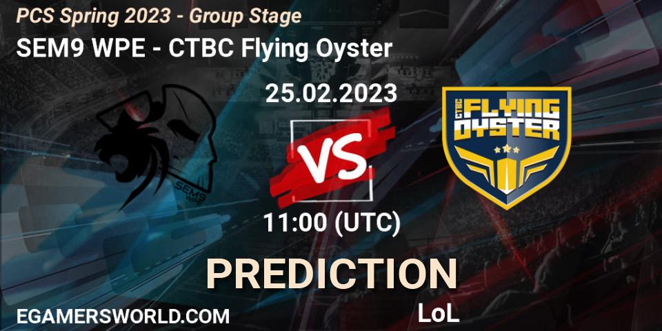 Prognoza SEM9 WPE - CTBC Flying Oyster. 04.02.2023 at 13:15, LoL, PCS Spring 2023 - Group Stage