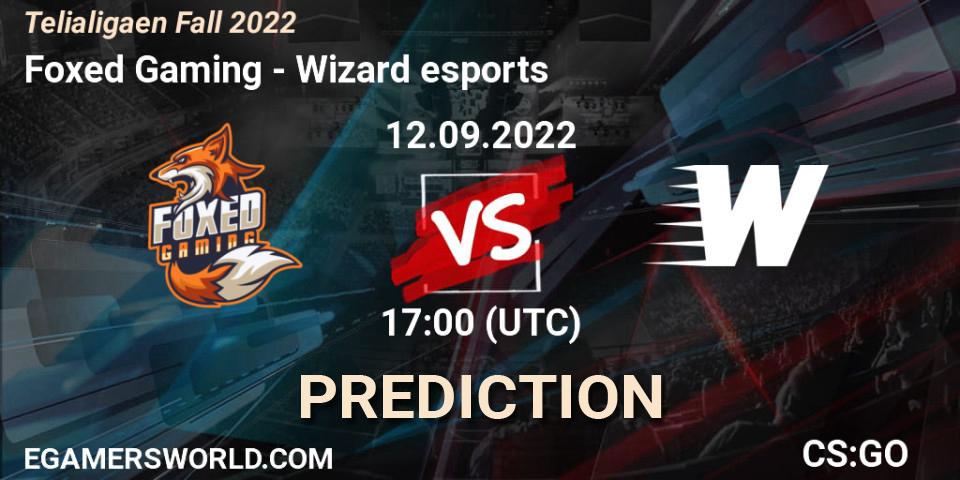 Prognoza Foxed Gaming - Wizard esports. 12.09.2022 at 17:00, Counter-Strike (CS2), Telialigaen Fall 2022: Regular Season