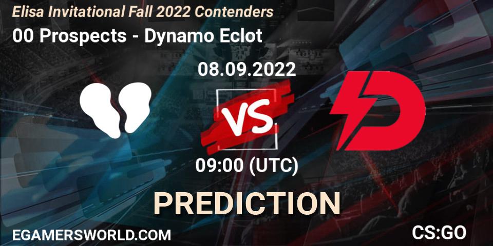 Prognoza 00 Prospects - Dynamo Eclot. 08.09.2022 at 09:00, Counter-Strike (CS2), Elisa Invitational Fall 2022 Contenders