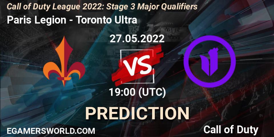 Prognoza Paris Legion - Toronto Ultra. 27.05.22, Call of Duty, Call of Duty League 2022: Stage 3