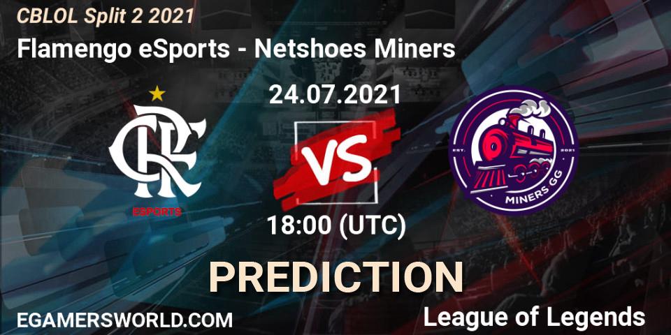 Prognoza Flamengo eSports - Netshoes Miners. 24.07.2021 at 18:00, LoL, CBLOL Split 2 2021